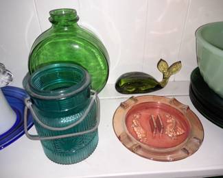 Assorted Antique Glass
