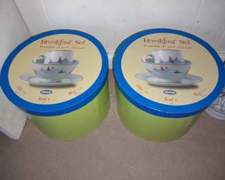 Danica Porcelain Breakfast Sets In Boxes