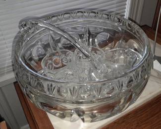 High Quality Crystal Punch Bowl Set