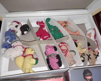 Vintage Crochet Toys Set From China W/ The Original Box