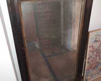 Large Wood Framed Mirror