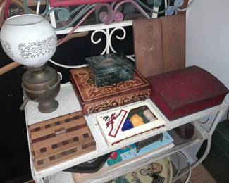 Brass Bottom Oil Lamp W/ Etched Glass Shade