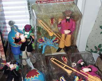 Assorted Beatles Yellow Submarine Figures  & Accessories
