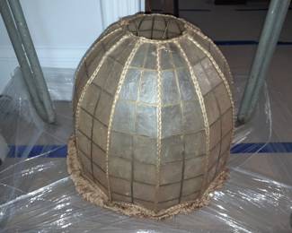 Vintage Shell Fringe Lamp Shade