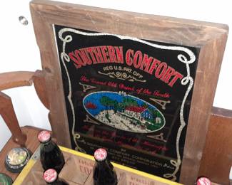 Southern Comfort Glass Bar Mirror Sign