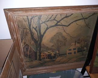 Painting In Wood Frame