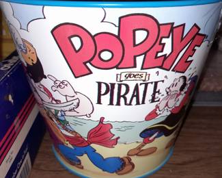 "Popeye Goes Pirate" Sand Tin Pail