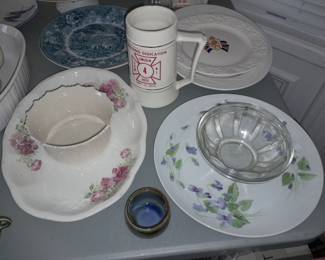 Assorted Floral Dishes
