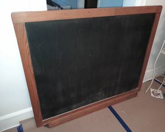BIG Antique School Chalkboard W/ Wooden Frame