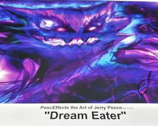 DREAM EATER- Signed Graphic Art Poster by J Pesce