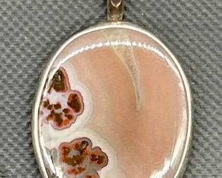 Dendritic & 925 Silver Pendant, TW 10.36g