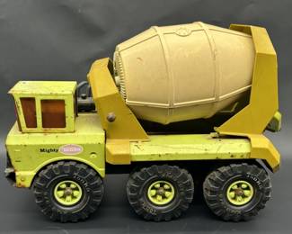Vintage Yellow Metal Tonka Cement Mixer Truck