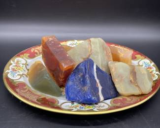 6 Stone / Mineral Style Hand Made Decorative Soaps