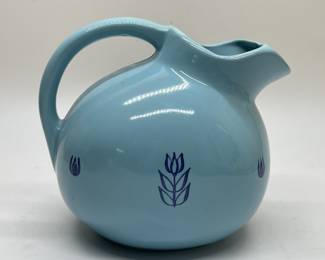 Vintage Blue Cronin Ball Pitcher