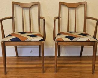 2- MCM 1960's John Van Koert for Drexel Arm Chairs