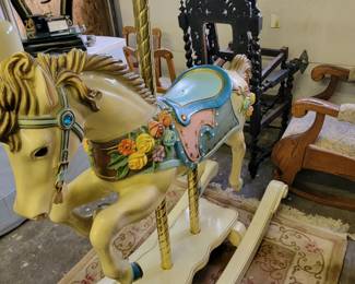 Adult sized carousel horse