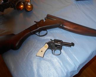 Vintage single shot 12 ga. 22 cal pistol