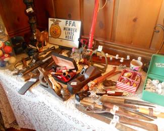 Asst. knives, pipes misc.