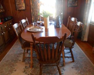 MAPLE DING TABLE 6 CHAIRS