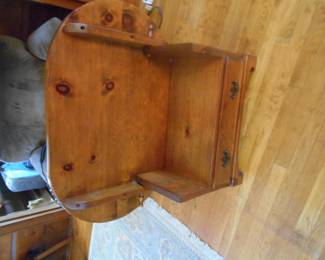 Custom made table that makes a chair