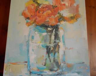 Floral oil painting