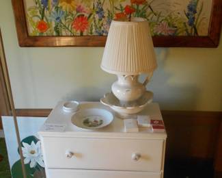 And broadly picture painted chest