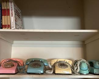 Vintage telephones.