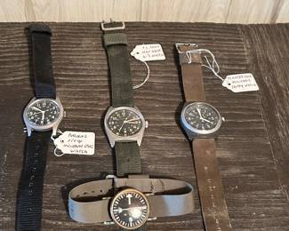 Military watches.