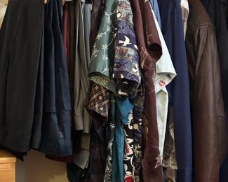 Men’s clothing and accessories.