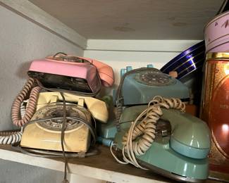 Vintage telephones.