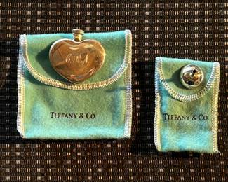 Tiffany & Co. perfume bottle and funnel.