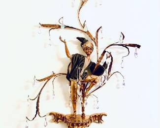 PAIR OF ANTIQUE PIXIE WALL SCONCES