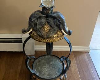 Bombay Company Exotic Elephant Tabletop Display Stand