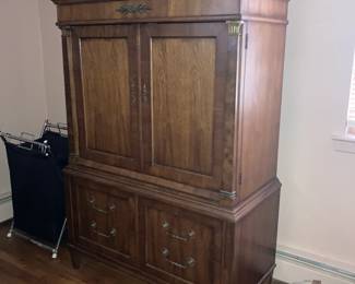 Large Armoire and Vintage Classic Car