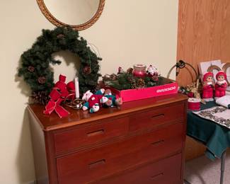 DRESSER AND CHRISTMAS DECOR