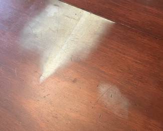 as found issue on dining table