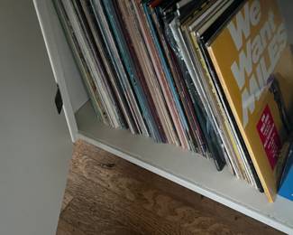 LP's for sale during in-person shopping hours on Friday and Saturday.