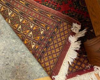 close of the backside of the rug