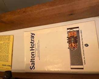 instructions for Salton Hotray