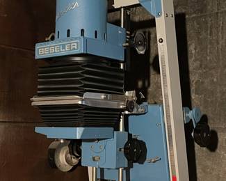 Besler 35mm enlarger for sale believed to be Model 23C. but will confirm tomorrow with a photo of the plate with that information.
