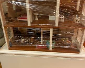 Antique dollhouse with antique furniture inside. More for sale during in-person shopping hours Friday and Saturday only.