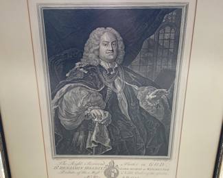 $140 Hogarth Engraving of Dr. Benjamin Hoadly.