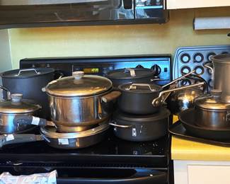 Revere Ware, Caphlon, cast iron cookware