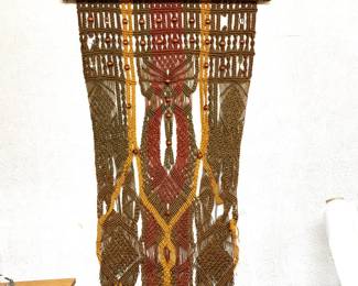macrame wall hanging and macrame supplies