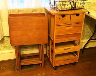 TV trays and storage containers