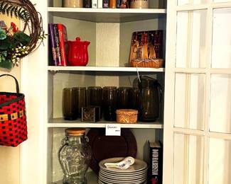 decorative items, midcentury glassware