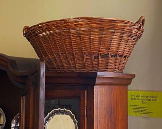 antique laundry basket
