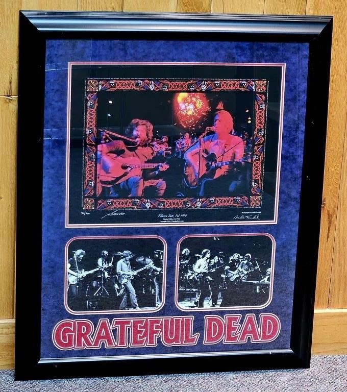 Grateful Dead LE 1970 Fillmore Art Print Display
