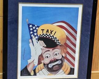 Red Skelton Signed LE Clown Lithograph
