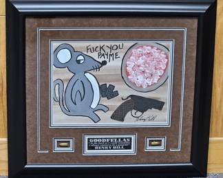 Goodfellas Henry Hill Signed Art Display